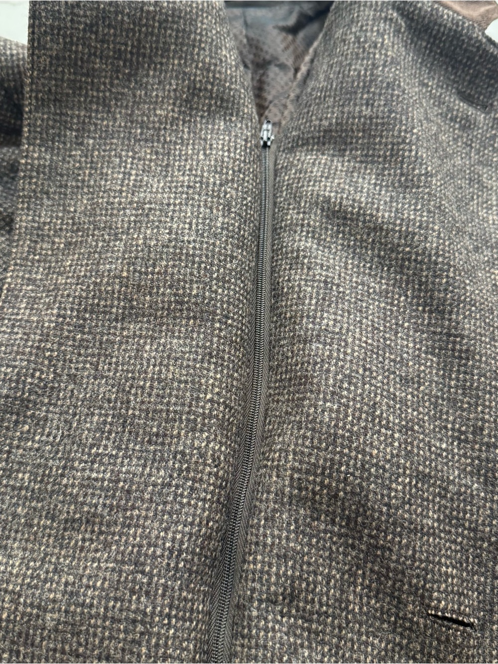 Corneliani ID Herringbone Blazer Classic Sport Coat Jacket Patch Elbow 46R - Picture 15 of 16